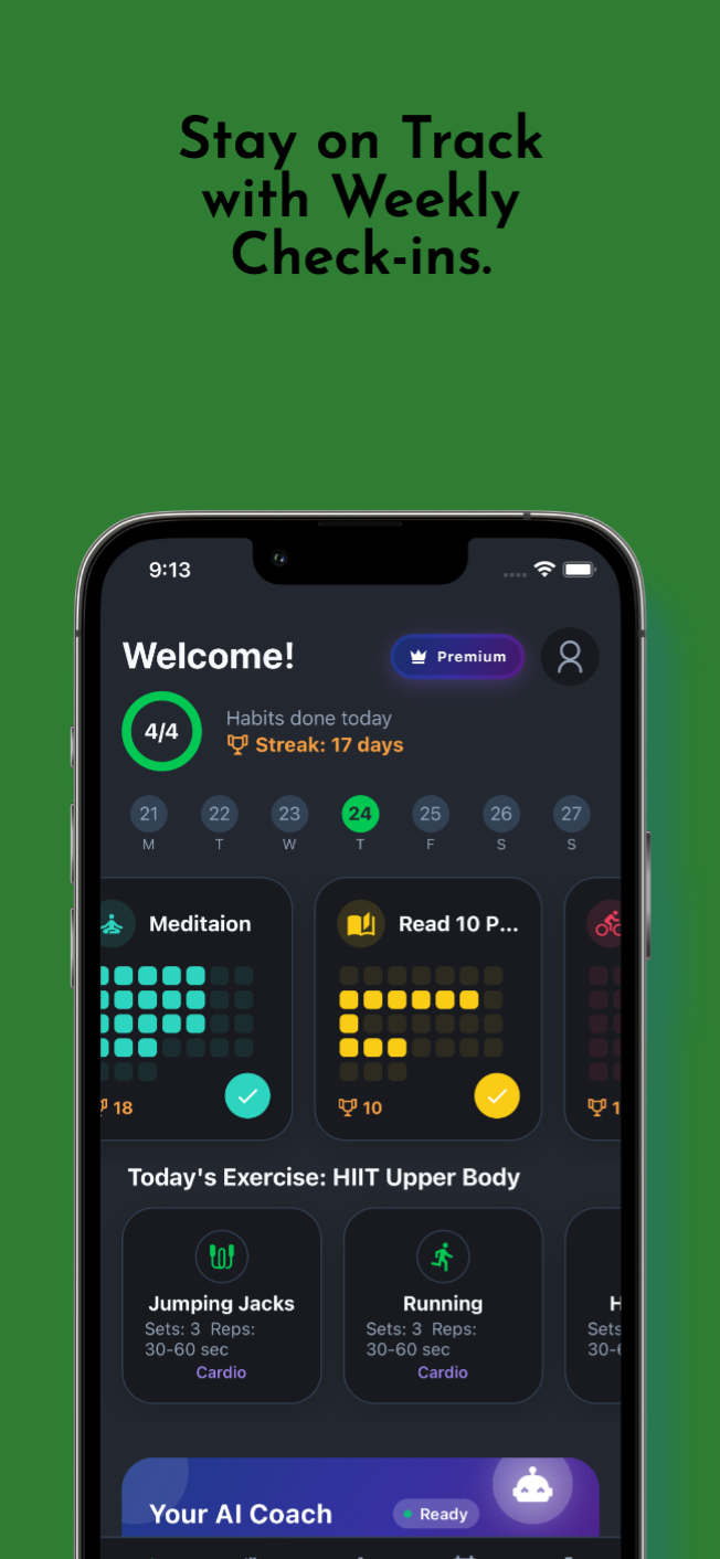WorkoutPro AI App Screenshot